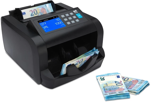 ZZap Geldscheinprüfer & Zählmaschine – Banknotenzähler Mit Detektor