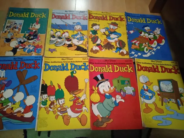 Donald Duck 8 Sonderhefte 7, 9, 16, 18, 22, 23, 29 Die tollsten Geschichten mit