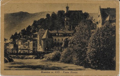 CARTOLINA VG BOLZANO ALTO ADIGE 1945 BRUNICO PUSTERIA 