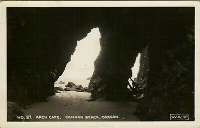 Postcard Arch Cape Cannon Beach Oregon No. 37 RPPC