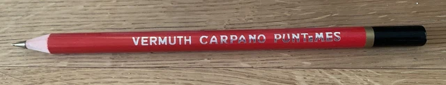 Penna Vermuth Carpano Vintage Baratti Milano Punt E Mes Pubblicità Rara