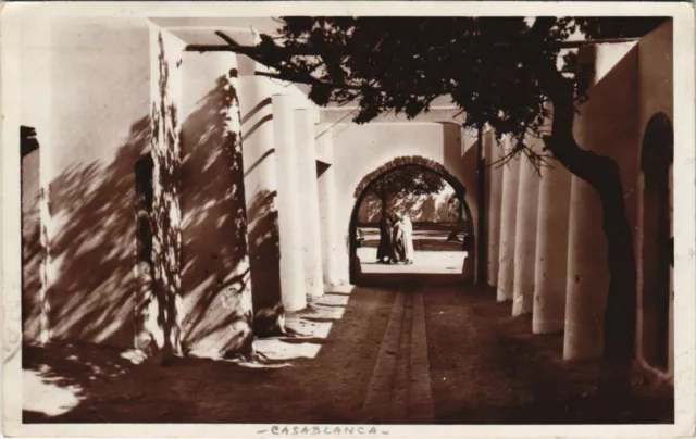 CPA AK CASABLANCA Rue dans la Nouvelle Médina MAROC (24113)