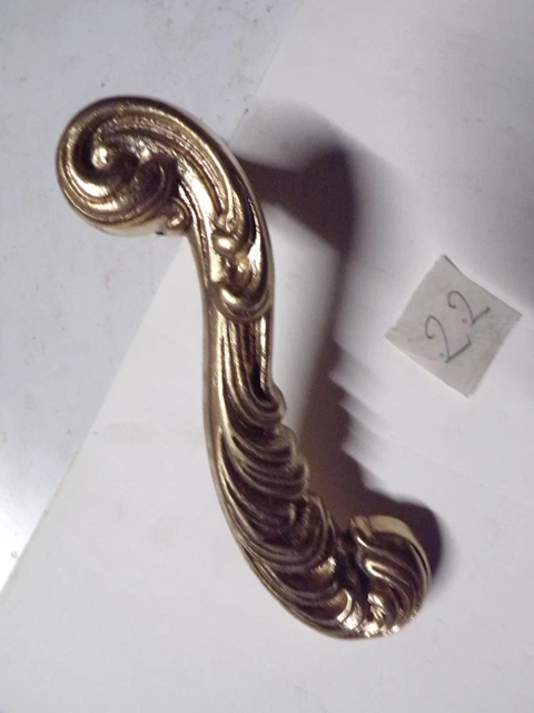 Poignée De Porte Ronde En Laiton – Fixe – Vintage – Pour Palier / Intérieur