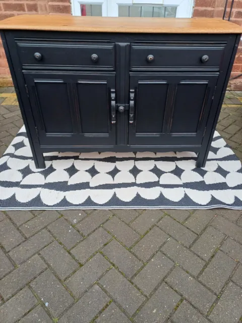 Vintage Mid Century Upcycled Elm Ercol Sideboard Cupboard Cabinet Can Deliver