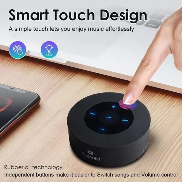 Smart Touch Wireless Speaker SoundAngel A8 (3rd Gen) 15h Playtime Mic TF card 2