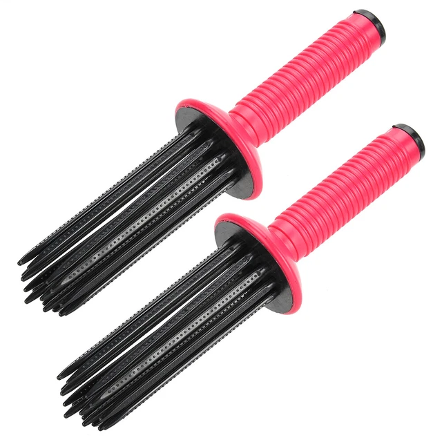 (17 Comb Teeth)2pcs Hair Fluffy Curling Roll Comb AntiSlip Curling Wand GDB