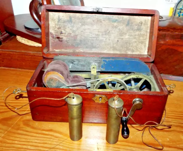 Antique Victorian Magneto Electric Therapy Machine, English, Scientific Medical