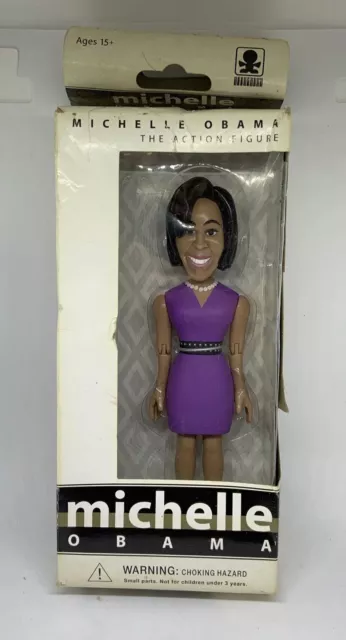 NIB Jailbreak Collective Toys Michelle Obama Figure in Box PURPLE DRESS 2009