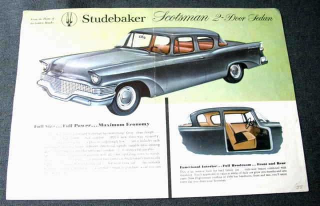 1958 Studebaker of Canada Scotsman 2-Door Sedan Brochure