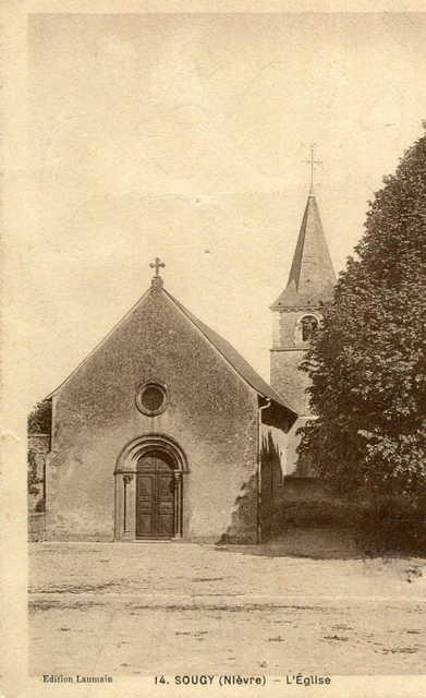 Carte SOUGY SUR LOIRE L'église