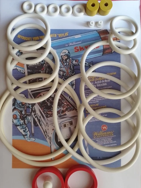 Kit D'élastiques Caoutchouc Pour Flipper Williams Pit Stop - Pinball Rubber Kit - Neuf