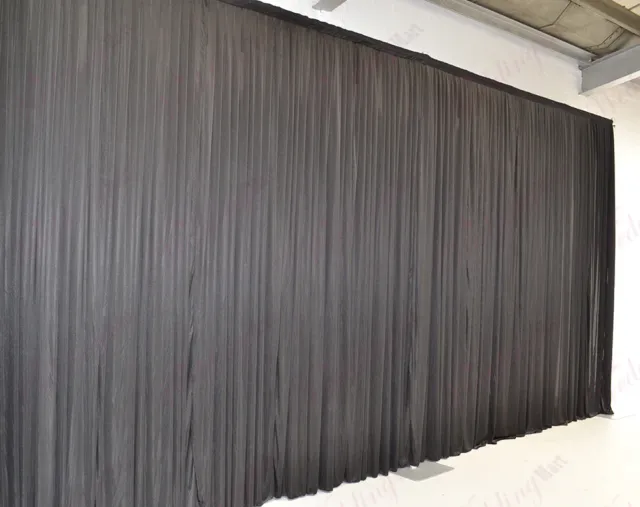 6Mx3M Black Wedding Backdrop Curtain for SALE (20ftx10ft)