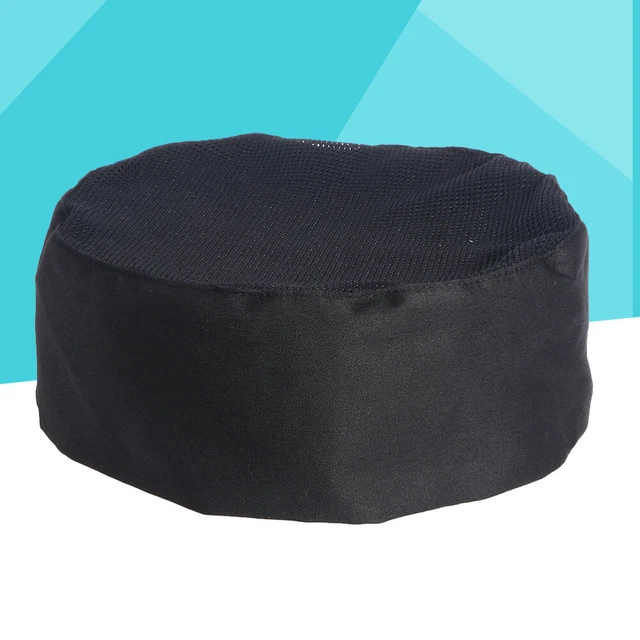 2 Pcs Chef Skull Cap Black Hat Aldult Bonnets for Babies
