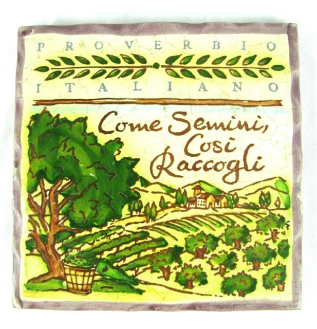 The Cortopassi Family Tile 2011 "As You Sow, So Shall You Reap." Buon Natale!