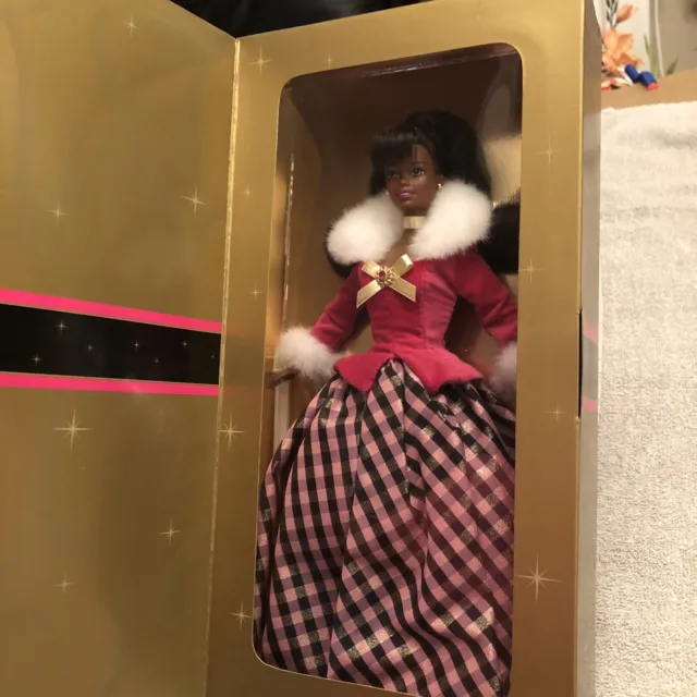 1996 Winter Rhapsody Avon Special Edition Barbie 16354 African American Doll