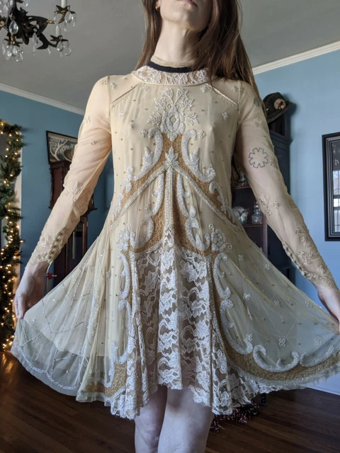 FREE PEOPLE LIMITED Edition Holiday Gemma Dress 6 $96.00 - PicClick