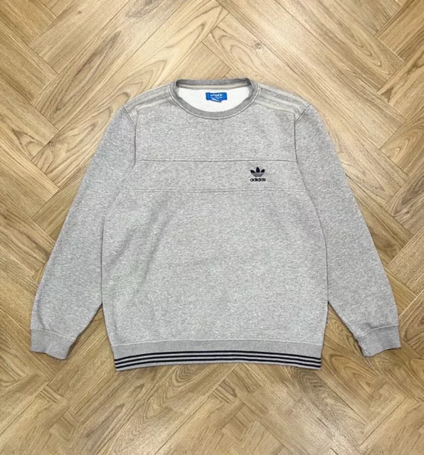 Adidas Originals Pullover Crew Neck Grey Sweatshirt Men’s M