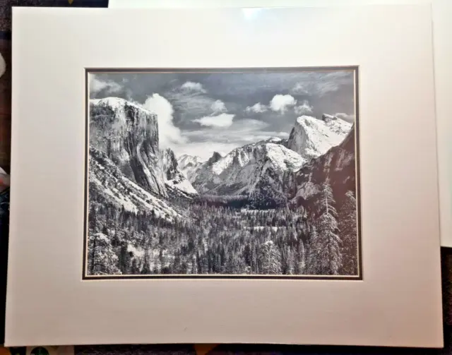 Ansel Adams, 'Yosemite Valley', Matted Reproduction of Photograph B&W