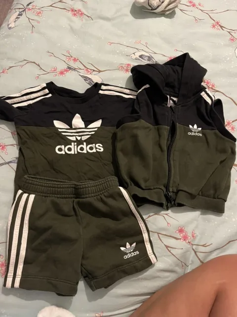 Baby Boy Adidas Short Jacket Set  Summer 3-6 Months