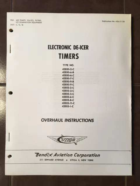 Kollsman Instruments Altitude Alert Device Computer Overhaul Manual With  Parts 1971 (34-10-6)