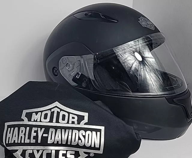 Harley-Davidson Motorcycles Stock II Modular Helmet Men's Small Matte Black