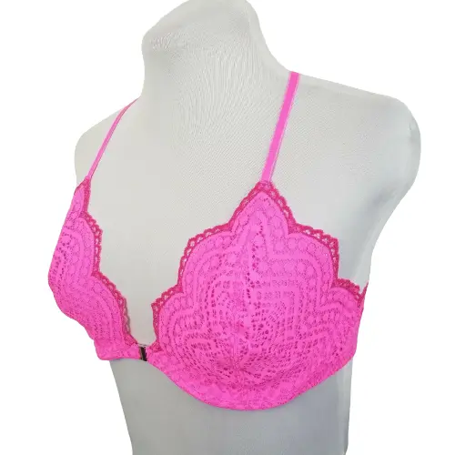 Free People Intimately FP Underwire Bra Slow Dance Neon Pink Size 36D OB479550