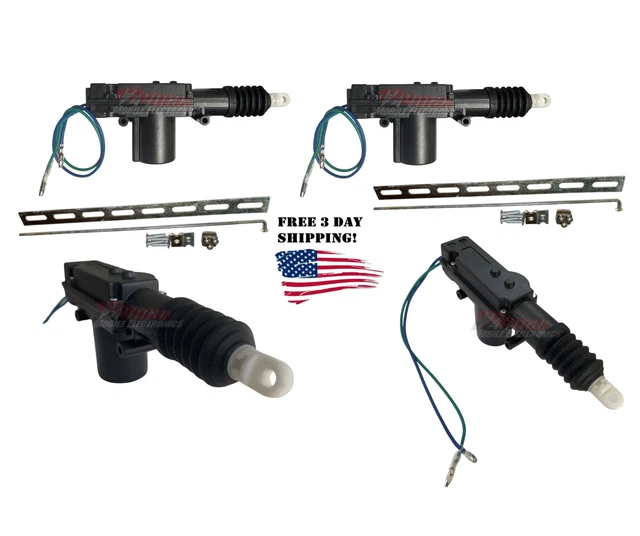 4PACK UNIVERSAL HIGH Power Door LockUnlock Actuator 12Volt Motor Kit
