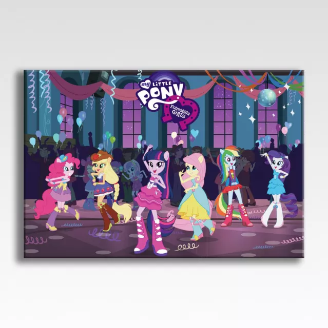 MY LITTLE PONY EQUESTRIA GIRLS CANVAS Photo Poster Print Wall Art 30"x20" CANVAS