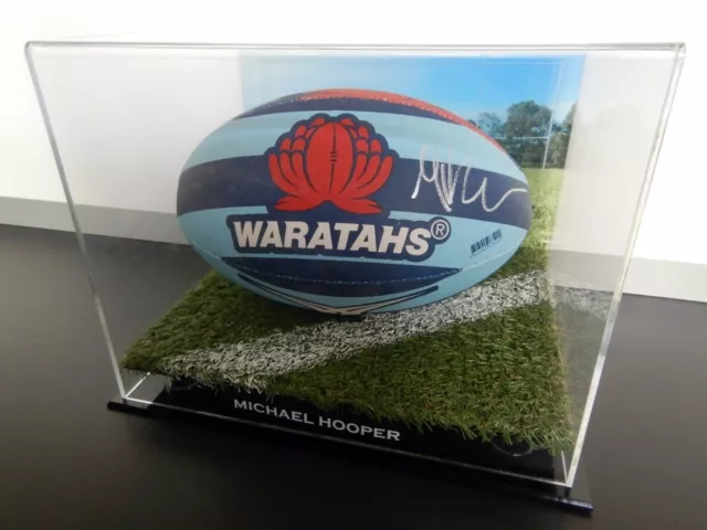 ✺Signed✺ MICHAEL HOOPER NSW Waratahs Football PROOF COA Wallabies 2023 Jersey