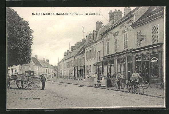 CPA Nanteuil-le-Haudouin, Rue Gambetta