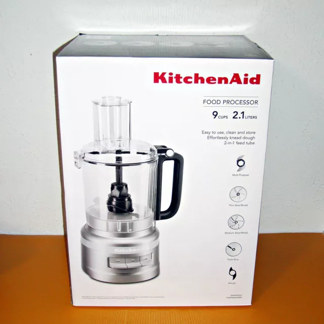 KitchenAid 9-Cup Contour Silver Food Processor KFP0918CU - The