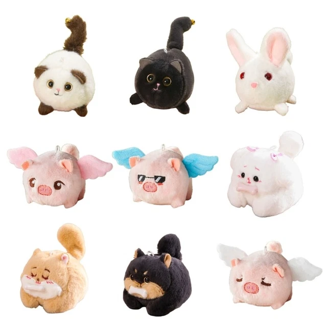9 Styles Rabbit Toy Pendant Keychain for Valentines Day Decor Craft Supplies