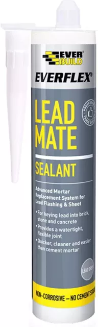 2 x Everbuild Everbuild Lead Mate Sealant Flashing Seal Grey Waterproof