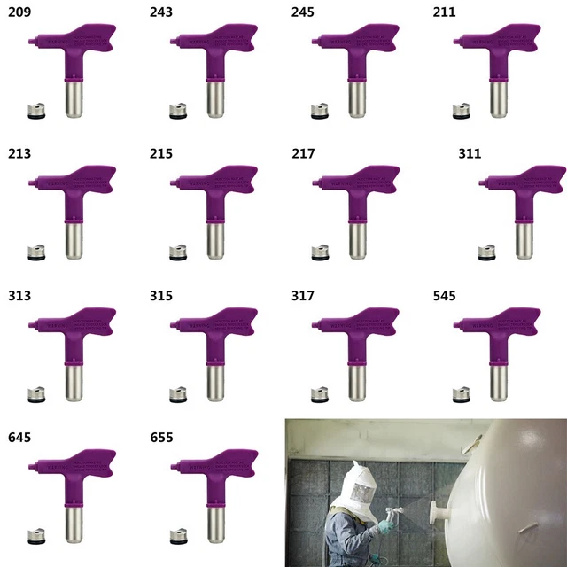 Kit pistola a spruzzo accessori ampio raggio fai da te taglia 209 -655 kit alta qualità