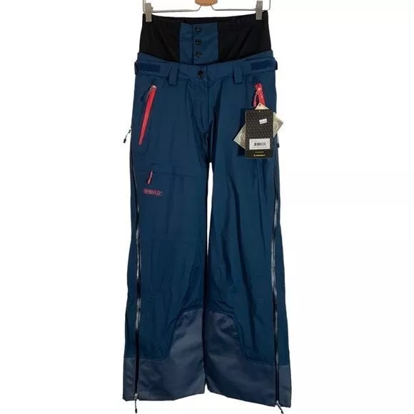 Pantalones de esquí de snowboard VOLKL Pro Mt St Helens para mujer talla 6 azul marino NUEVOS CON ETIQUETAS