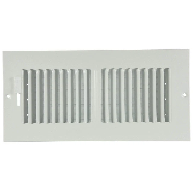 GRAINGER APPROVED 4JRN9 Sidewall/Ceiling Register,2-Way