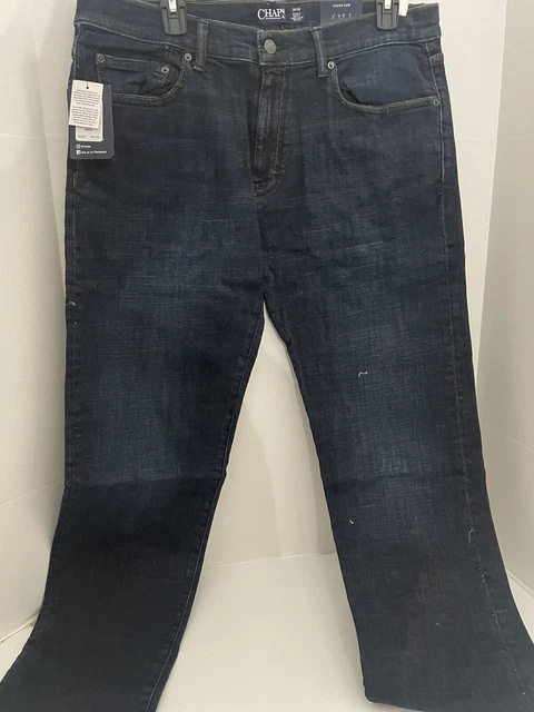 CHAPS RALPH LAUREN Mens Jeans Blue Size 33x32 Relaxed Straight