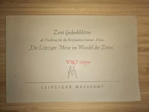 Zwei Gedenkblätter, Die Leipziger Messe im Wandel d. Zeiten, Mi. Nr. 248, 249