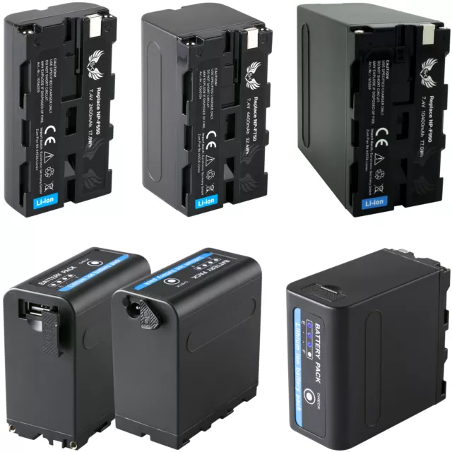 Batería SK para Sony NP-F990 NP-F980 NP-F970 NP-F960 NP-F750 NP-F550 con salida USB 5V