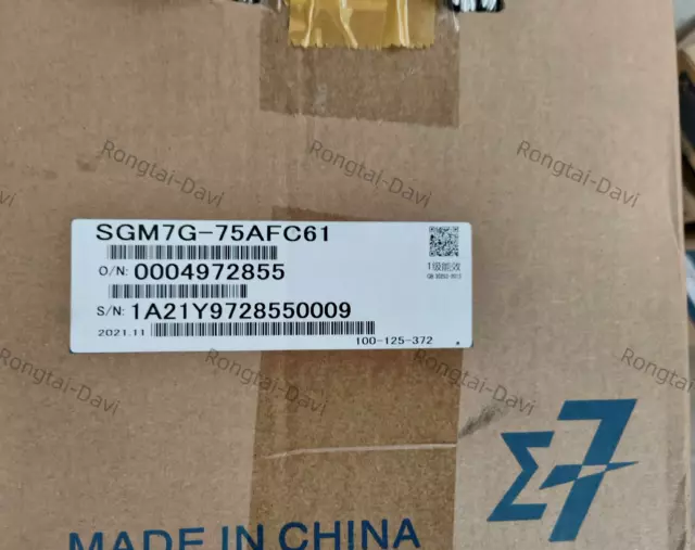 1PCS Yaskawa SGM7G-75AFC61 AC Servo Motor Brand New Expedited Shipping