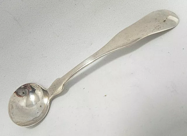 Coin Silver Damon & Wentworth Boston, Massachusetts Salt Spoon, ca. 1830