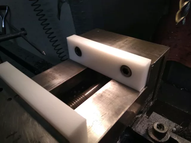 (2) 6" Machinable Delrin CNC Mill Soft Vise Jaws, fits Kurt, and similar vises (2) 6" Machinable Delrin CNC Mill Soft Vise Jaws, fits Kurt, and similar vises