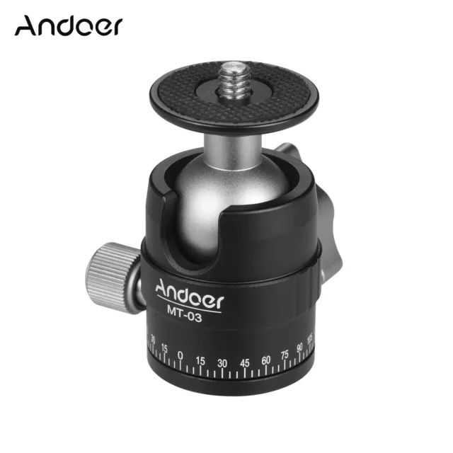 Andoer MT-03 testa mini sfera DSLR fotocamera treppiede montaggio monopide rapido Q4S5