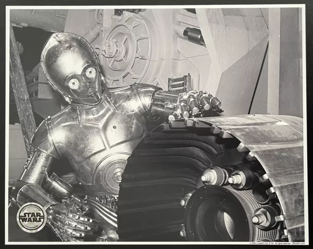 Star Wars Anthony Daniels As C-3PO Black White  Official Pix 10 X 8 Photo