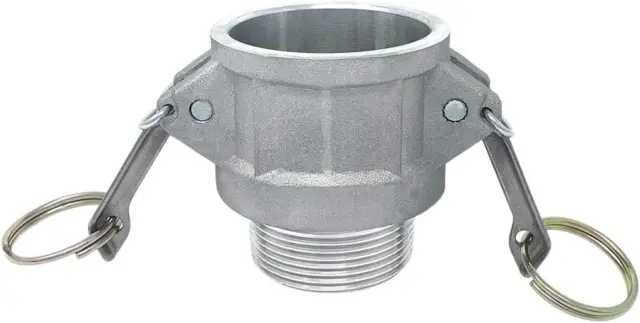 Gloxco Aluminum Type B Cam and Groove Fitting, 1-1/2 Female Camlock x 1-1/2 Male