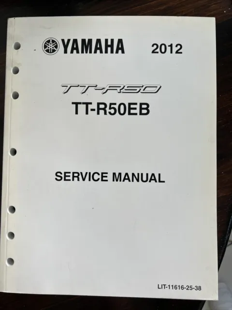 Service Manual        2012 Yamaha TT-R50EB        LIT-11616-25-38