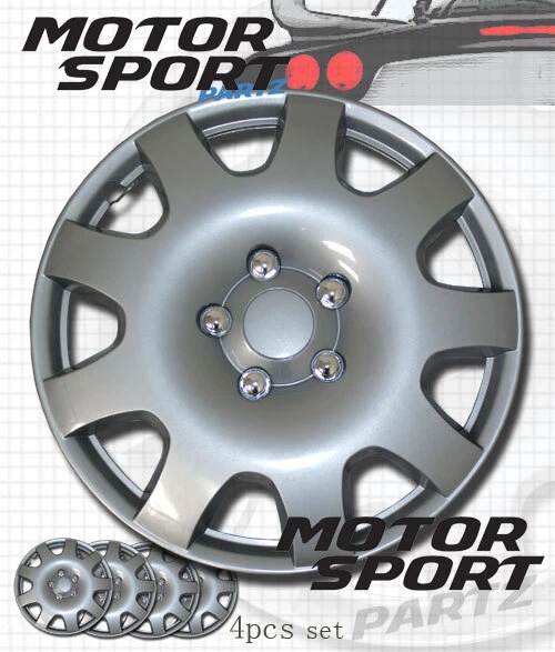 Hubcap 15 inch Rim Wheel Skin Cover 4pcs Set 15" Inches Hub caps Style 502