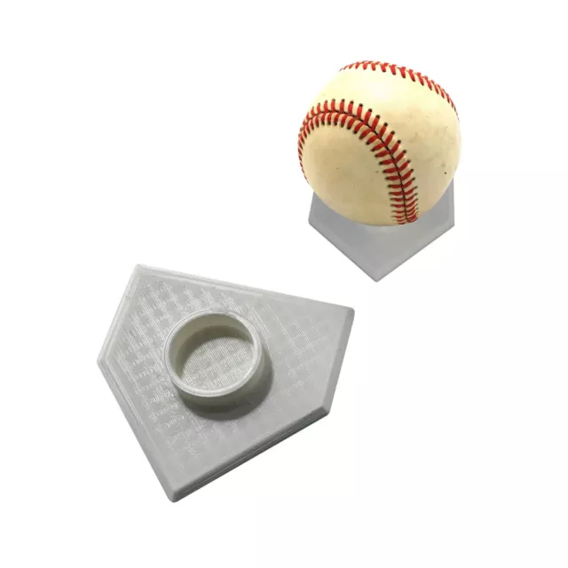 Baseball Display Stand, Home Plate, Mount, Holder, Trophy, White, NEW