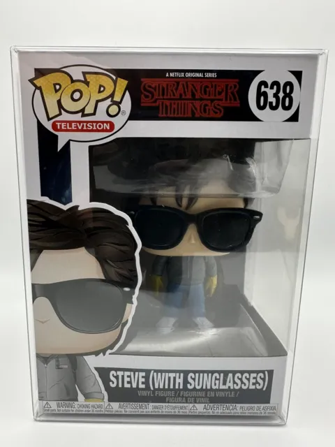 Funko Pop! Television: Stranger Things - Steve (With Sunglasses)#638 W/Protector