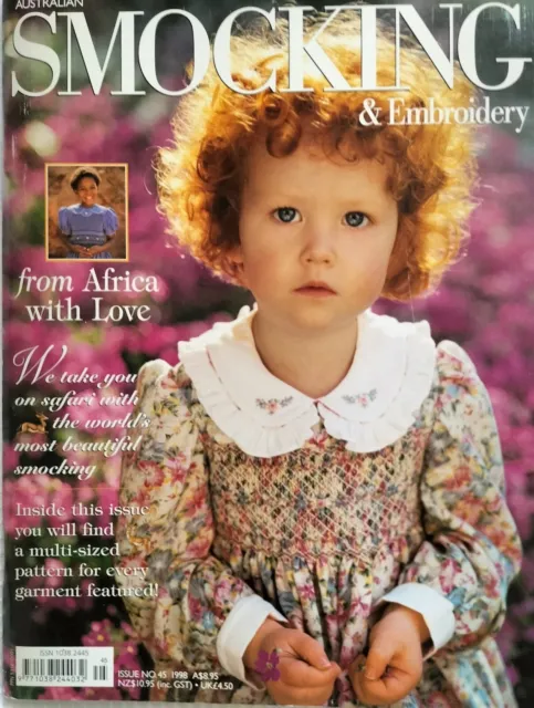 Smocking & Embroidery Magazine # 45 Multi sized patterns Nightgown adult